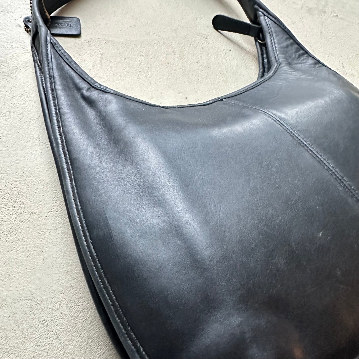 copy rare vintage coach brown woven leather shoulder bag
