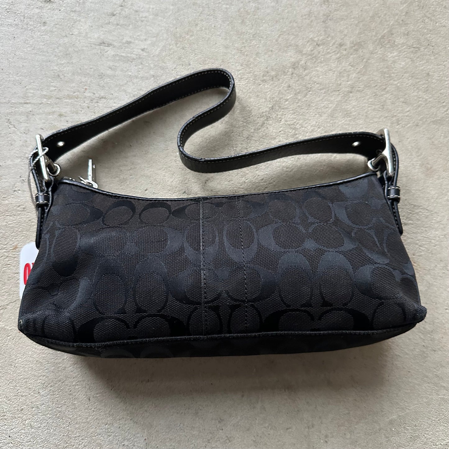 vintage y2k coach black baguette shoulder bag 4