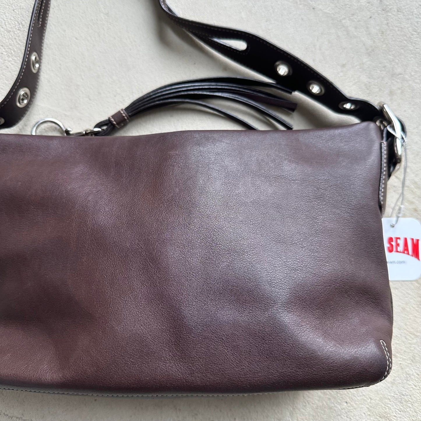 vintage y2k coach brown leather shoulder bag 5