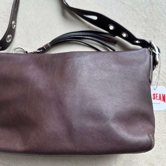 vintage y2k coach brown leather shoulder bag 5