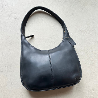 copy rare vintage coach brown woven leather shoulder bag