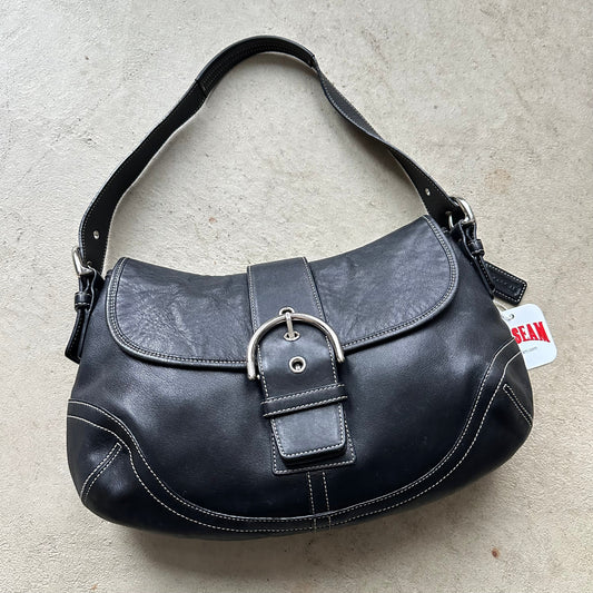vintage y2k coach black leather soho shoulder bag 23