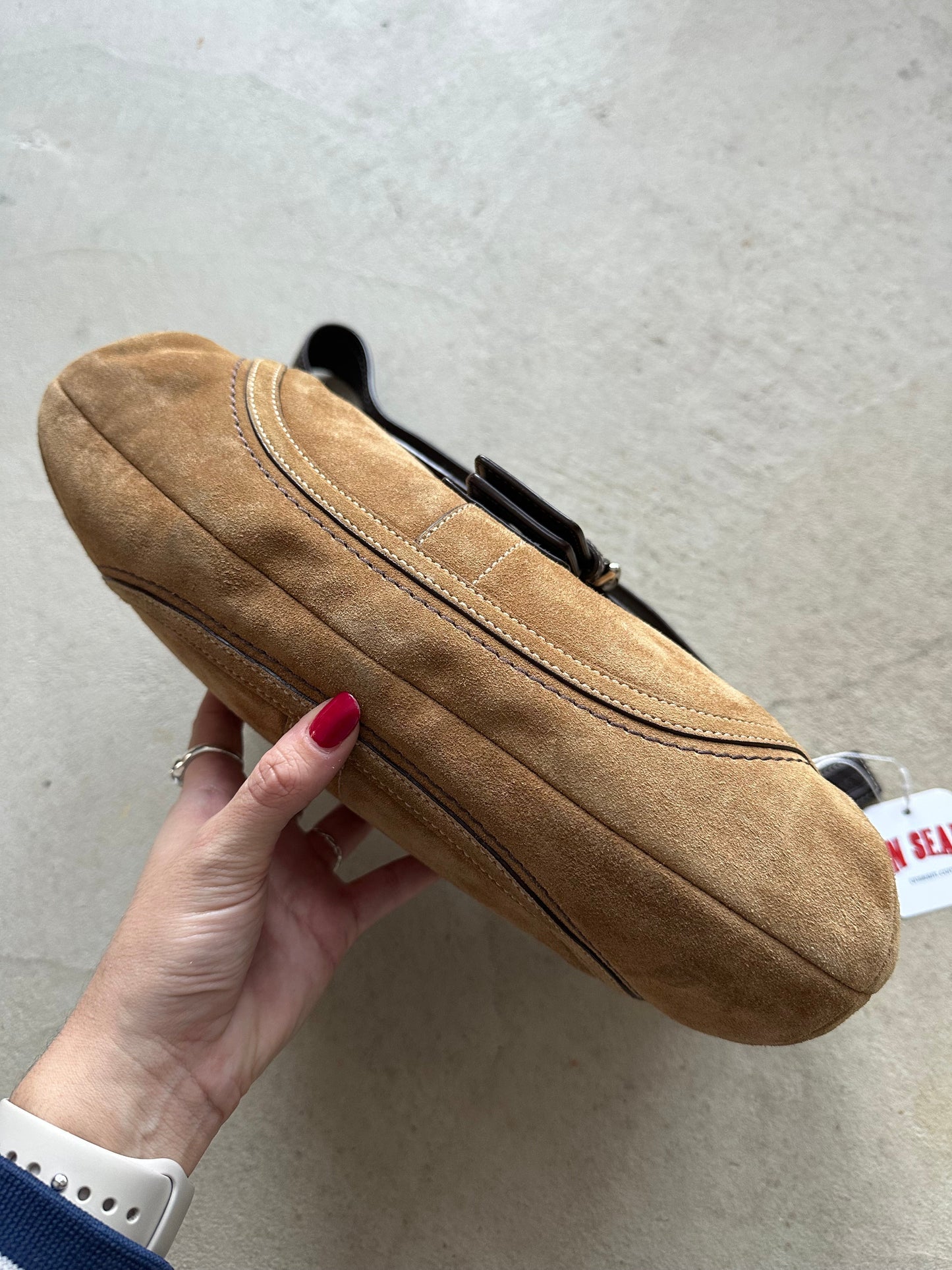vintage y2k coach tan suede soho shoulder bag 2