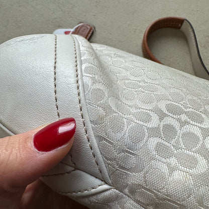 vintage y2k coach white mini soho shoulder bag 4