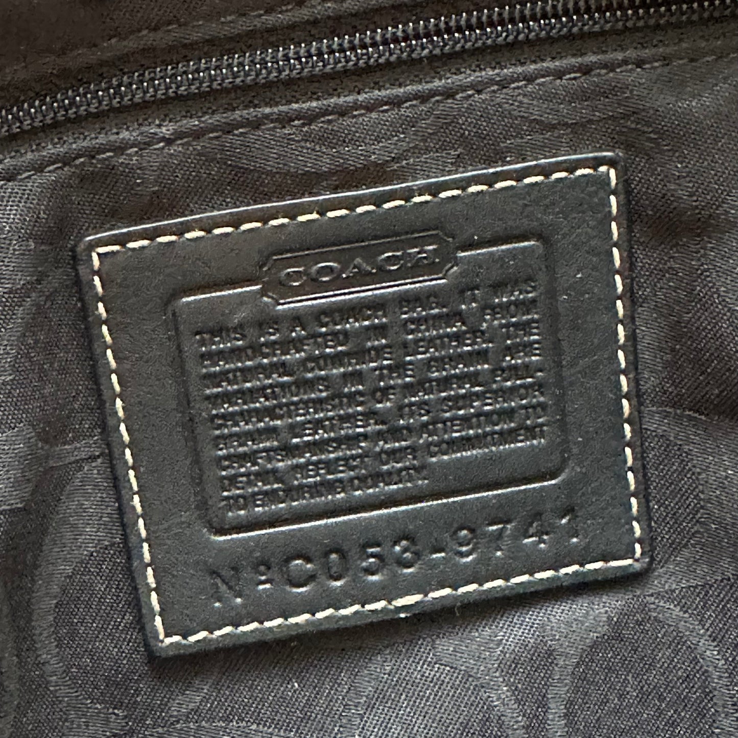 vintage y2k coach black leather soho style shoulder bag