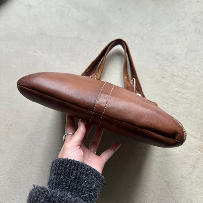 vintage y2k coach brown leather shoulder bag 6