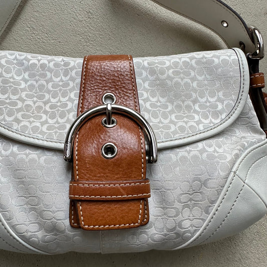 vintage y2k coach white mini soho shoulder bag 4