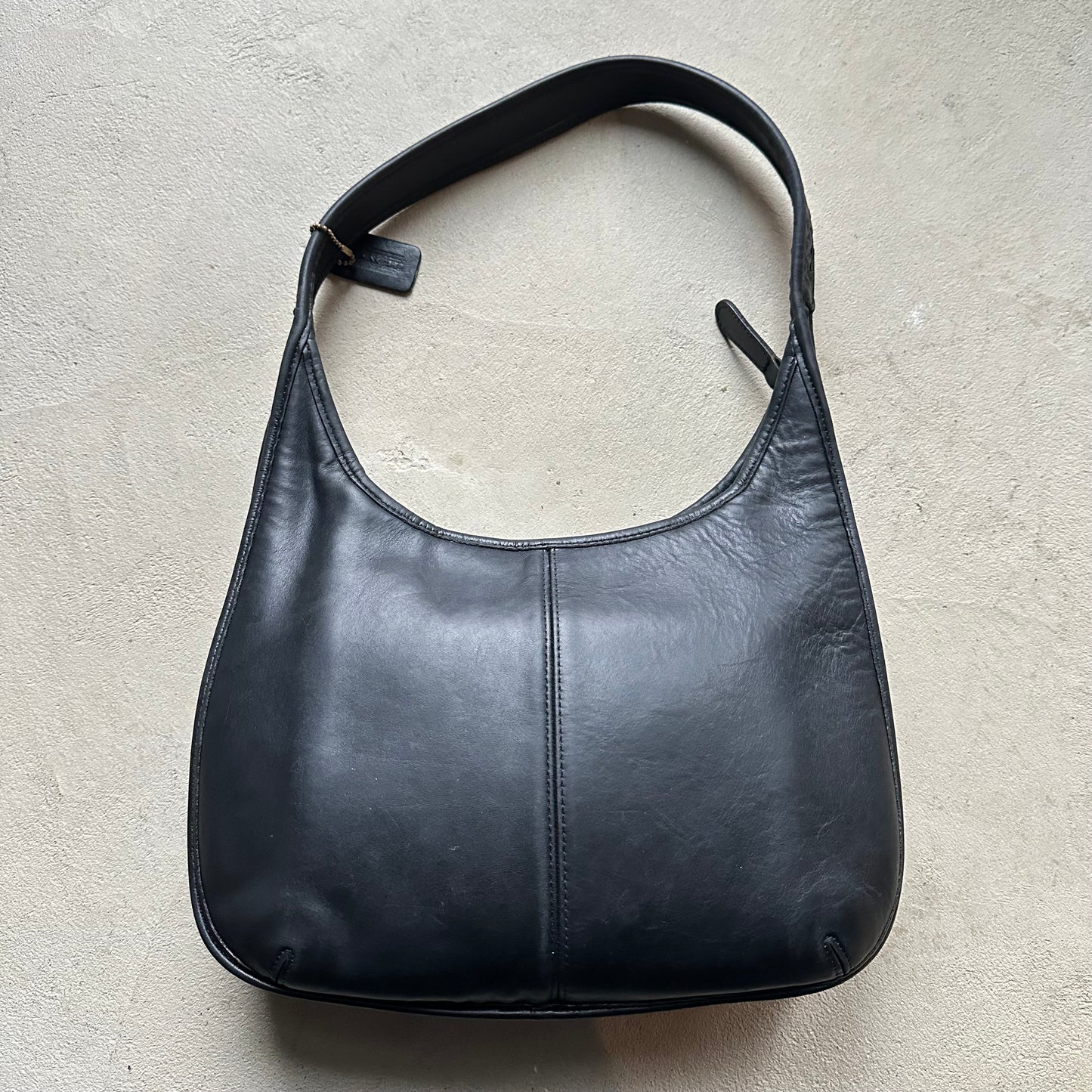copy rare vintage coach brown woven leather shoulder bag