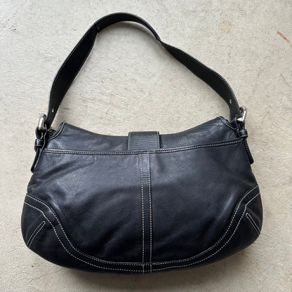 vintage y2k coach black leather soho shoulder bag 23