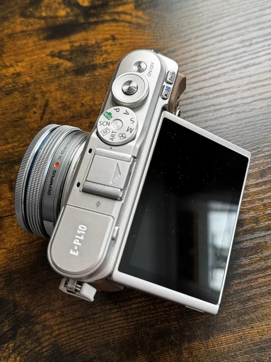 Olympus PEN E-PL10 16.1MP 14-42mm Lens Mirrorless Digital Camera - Brown🌺🩷
