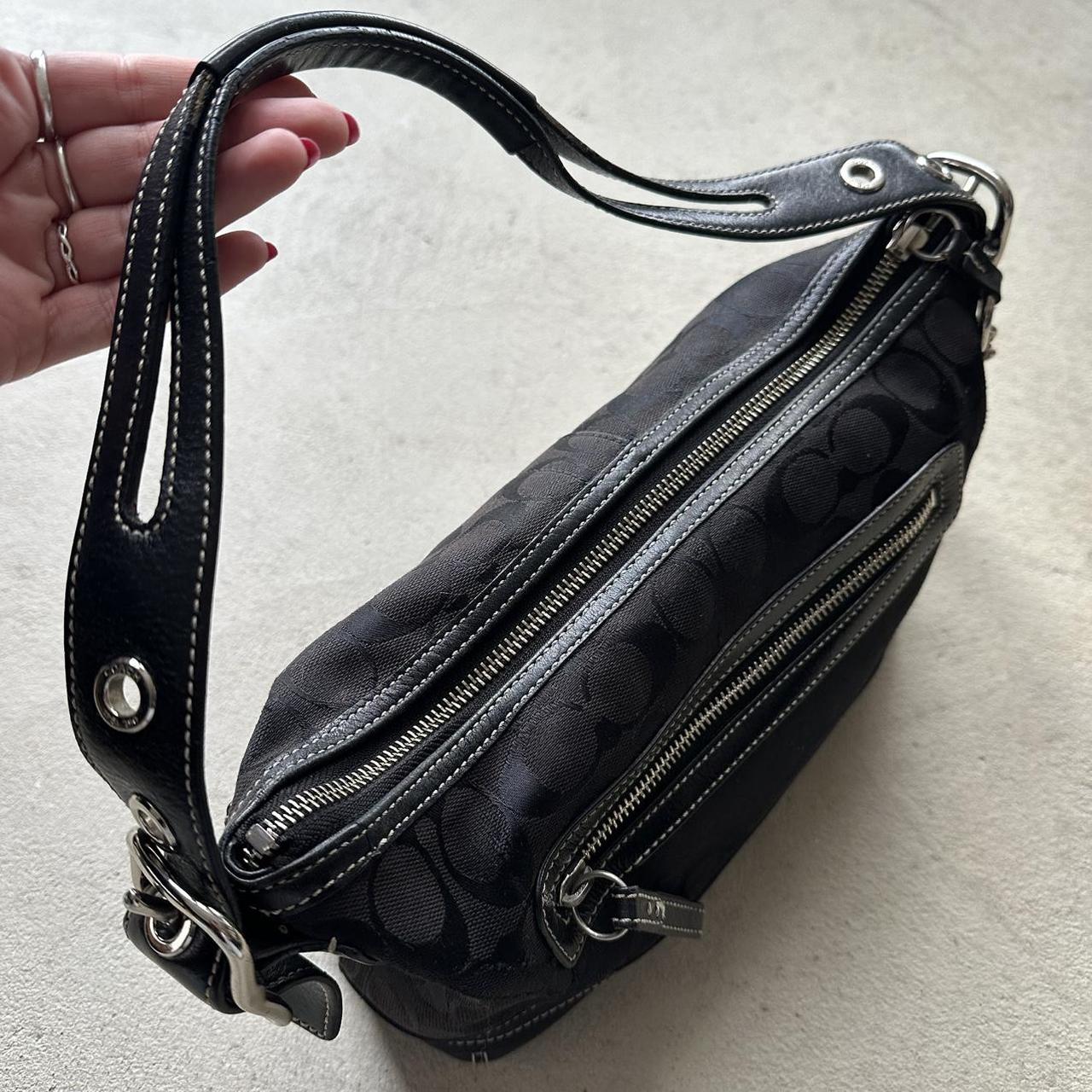 vintage y2k coach black shoulder bag 14