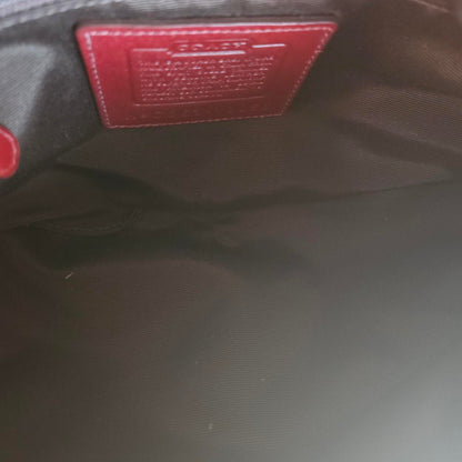 ❤️ Y2K Vintage Coach Small Suede Burgundy Hobo Shoulder Bag ❤️