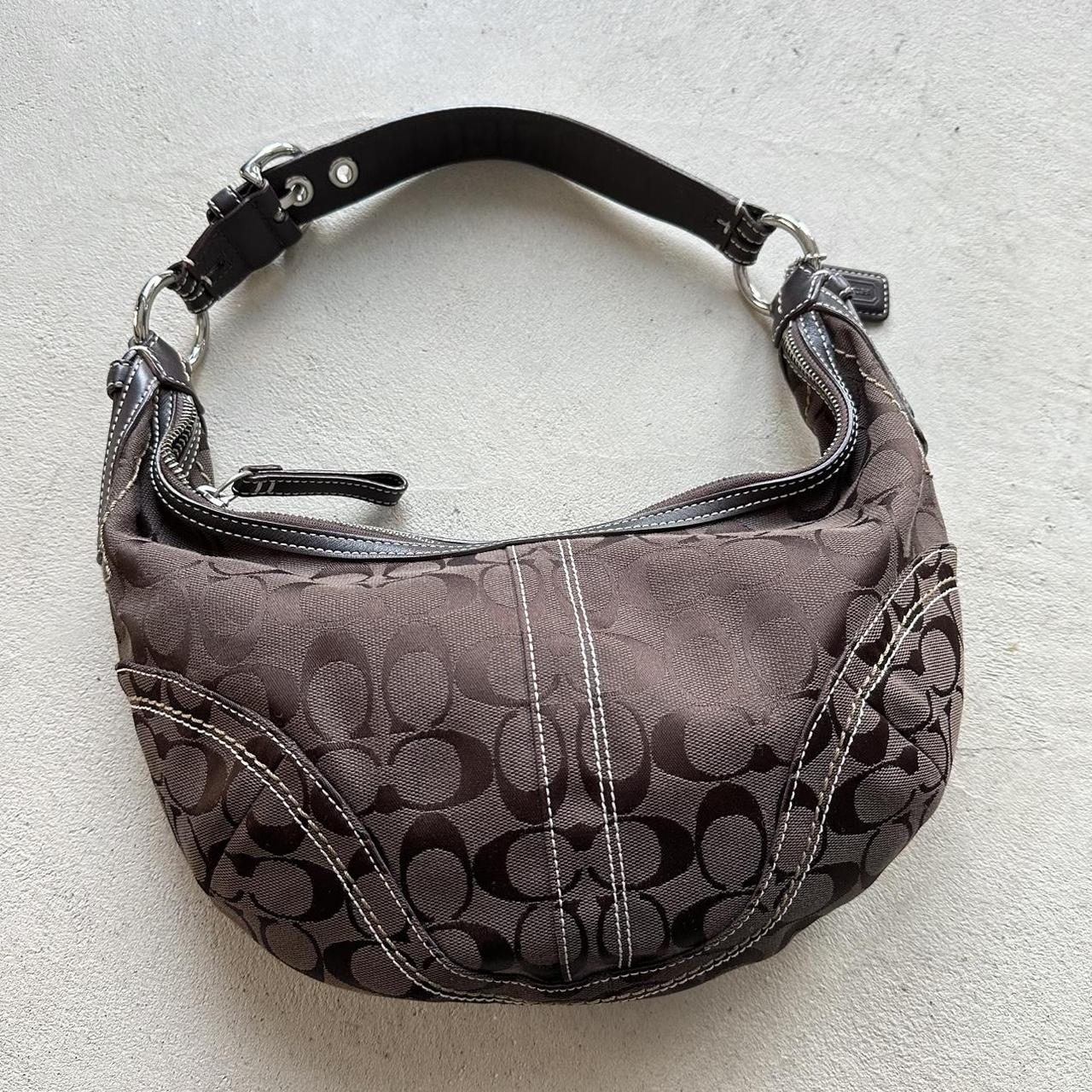 vintage y2k coach brown croissant shoulder bag 7