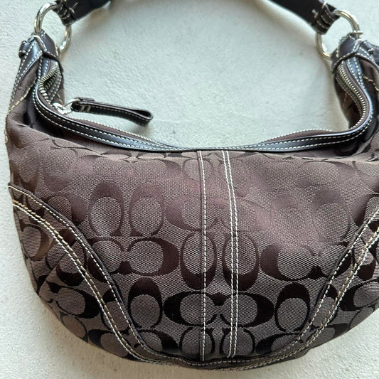 vintage y2k coach brown croissant shoulder bag 7