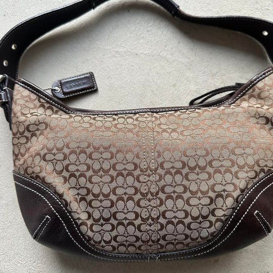 vintage y2k coach brown croissant shoulder bag 8