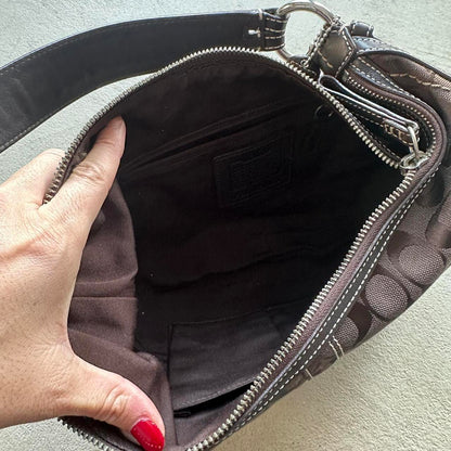 vintage y2k coach brown croissant shoulder bag 7