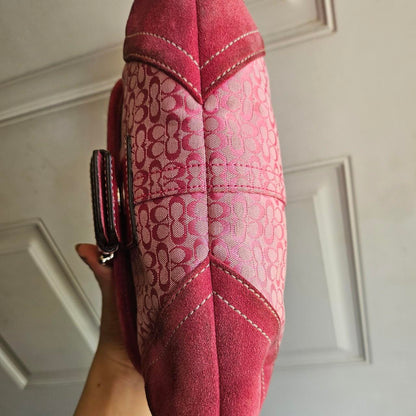 Vintage Coach Mini Soho Buckle Flap Pink Shoulder Purse🌺🩷
