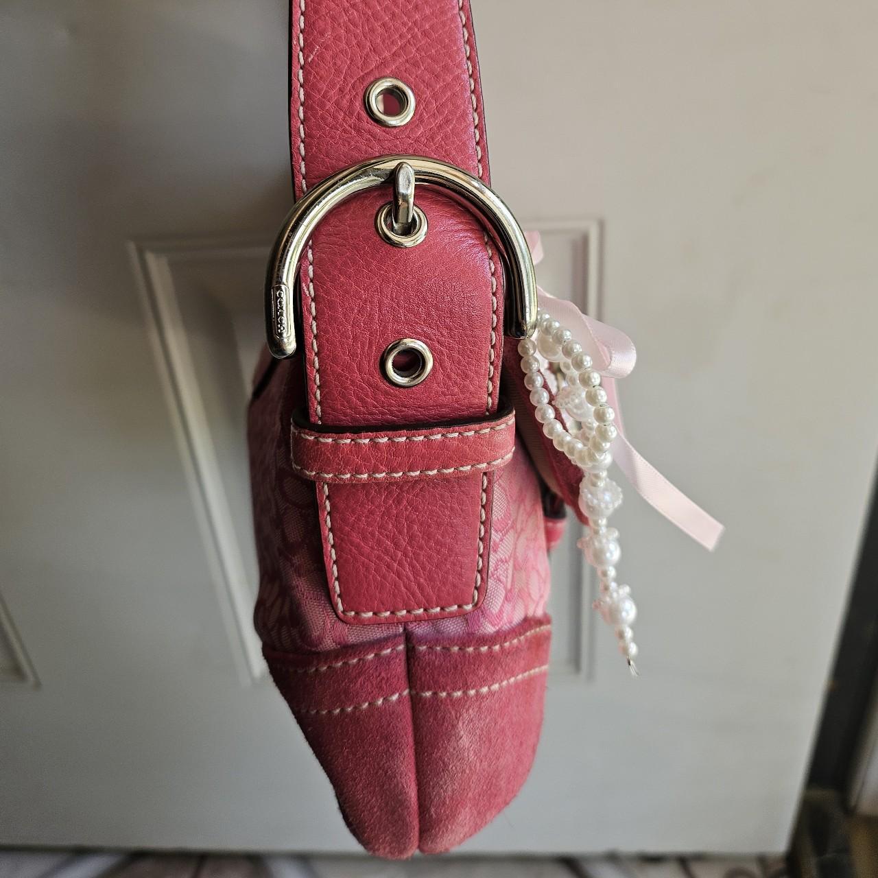 Vintage Coach Mini Soho Buckle Flap Pink Shoulder Purse🌺🩷