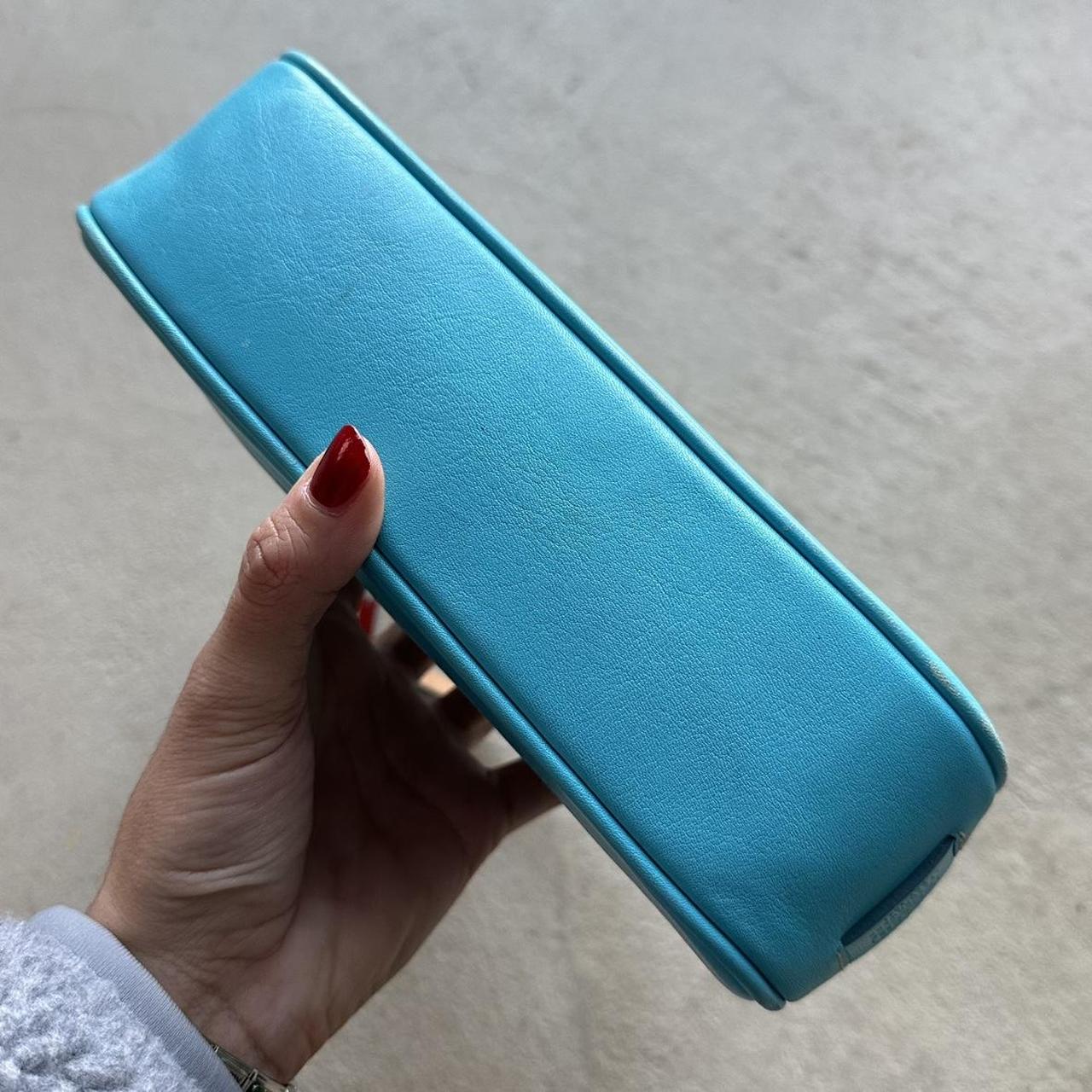 rare vintage y2k coach neon blue demi shoulder bag