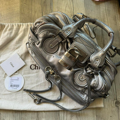 Authentic silver Chloe paddington bag🥬🎄