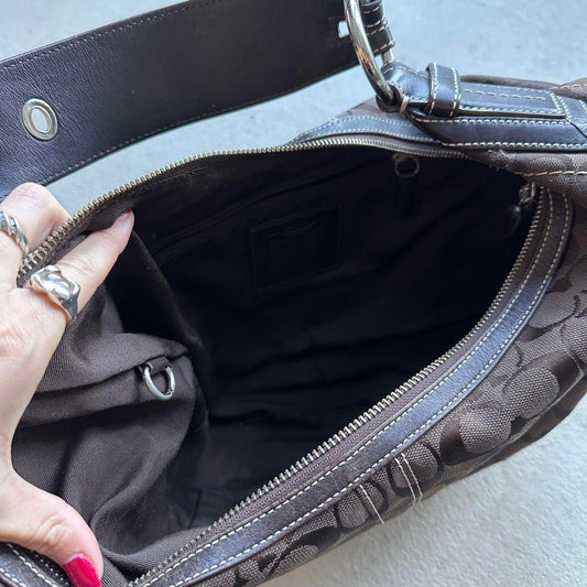 vintage y2k coach brown croissant shoulder bag 9