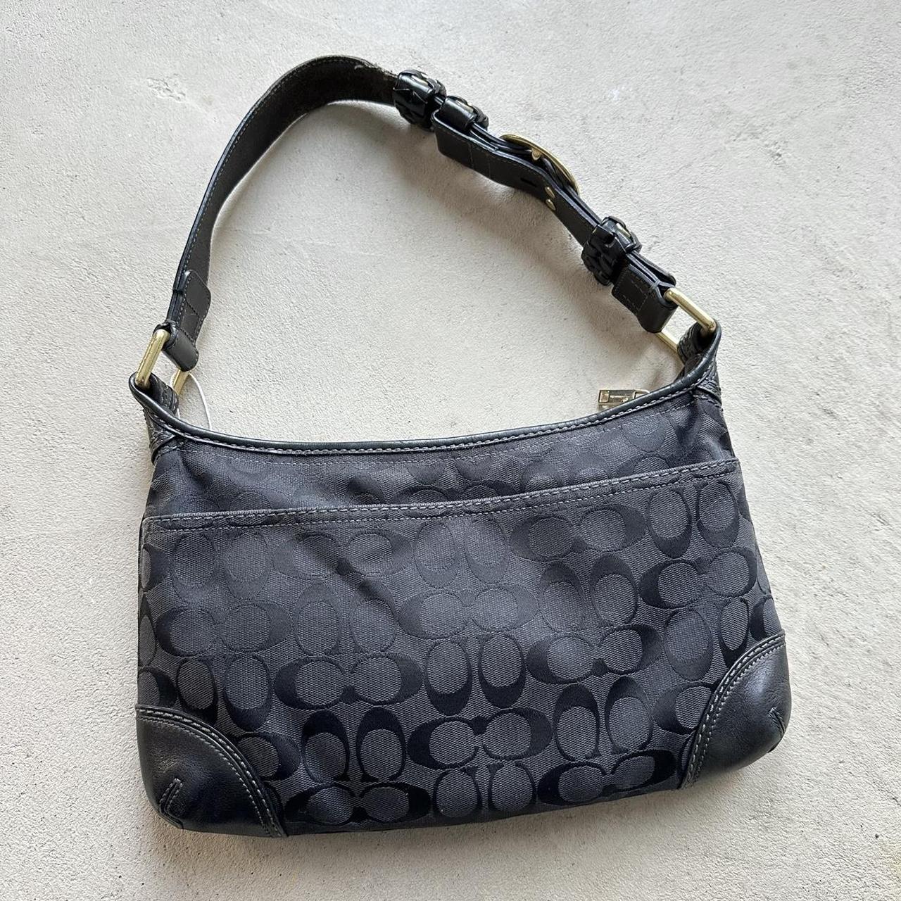 vintage y2k coach black shoulder bag 13