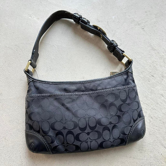 vintage y2k coach black shoulder bag 13