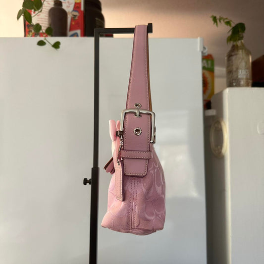 Coach Bubblegum Pink Y2K Demi Baguette🌲🍀