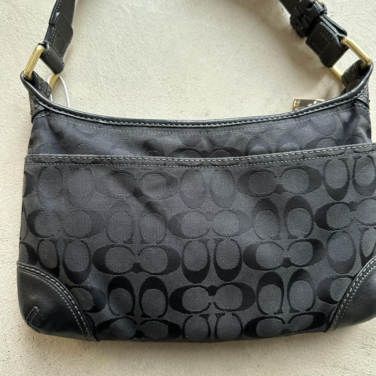 vintage y2k coach black shoulder bag 13