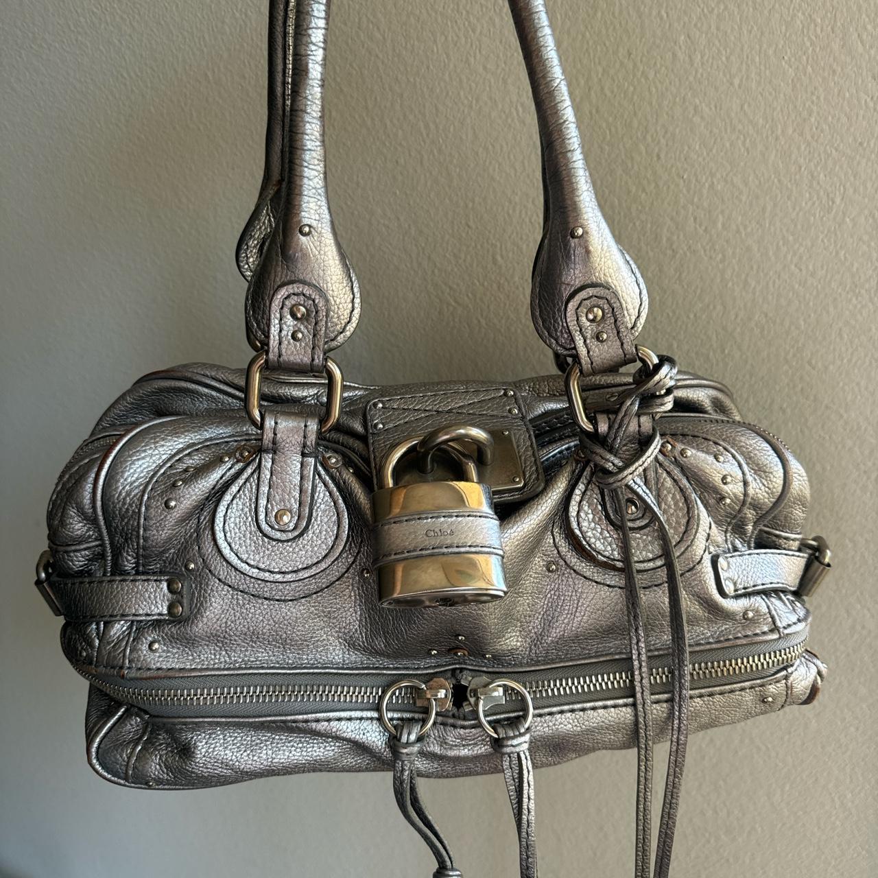 Authentic silver Chloe paddington bag🥬🎄