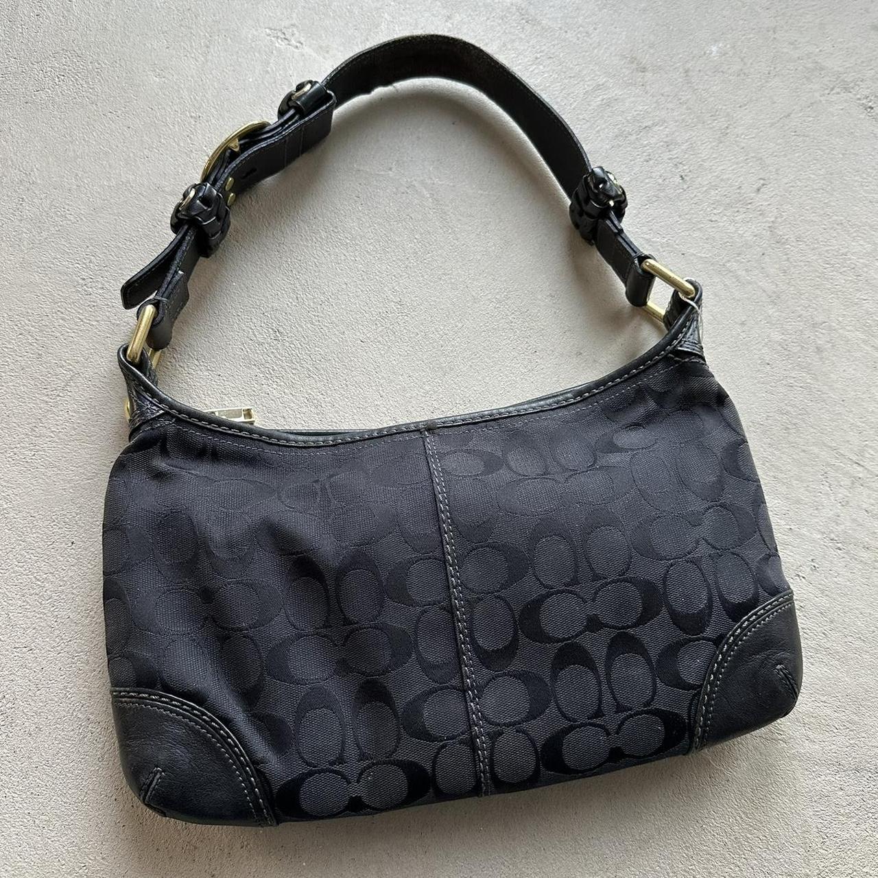 vintage y2k coach black shoulder bag 13