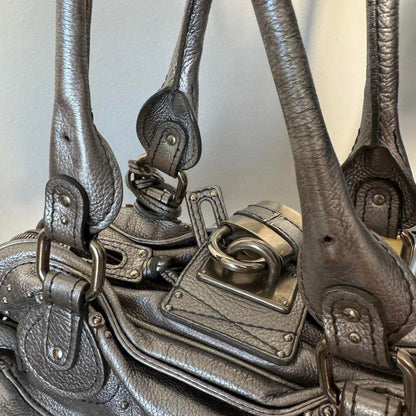 Authentic silver Chloe paddington bag🥬🎄