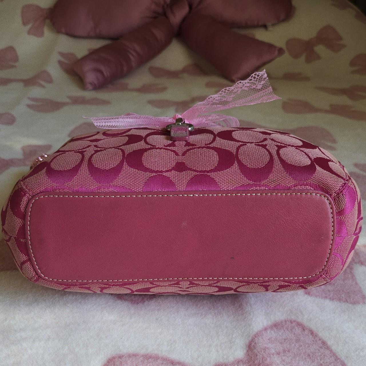 Y2K Vintage Coach Barbie Pink Hampton Clip Shoulder Bag🩷🍒