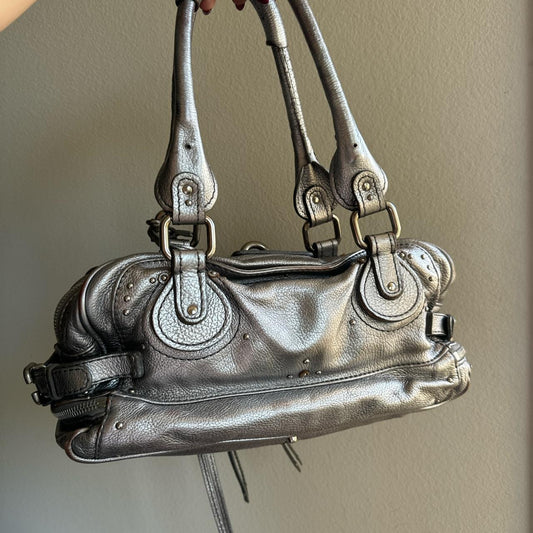 Authentic silver Chloe paddington bag🥬🎄
