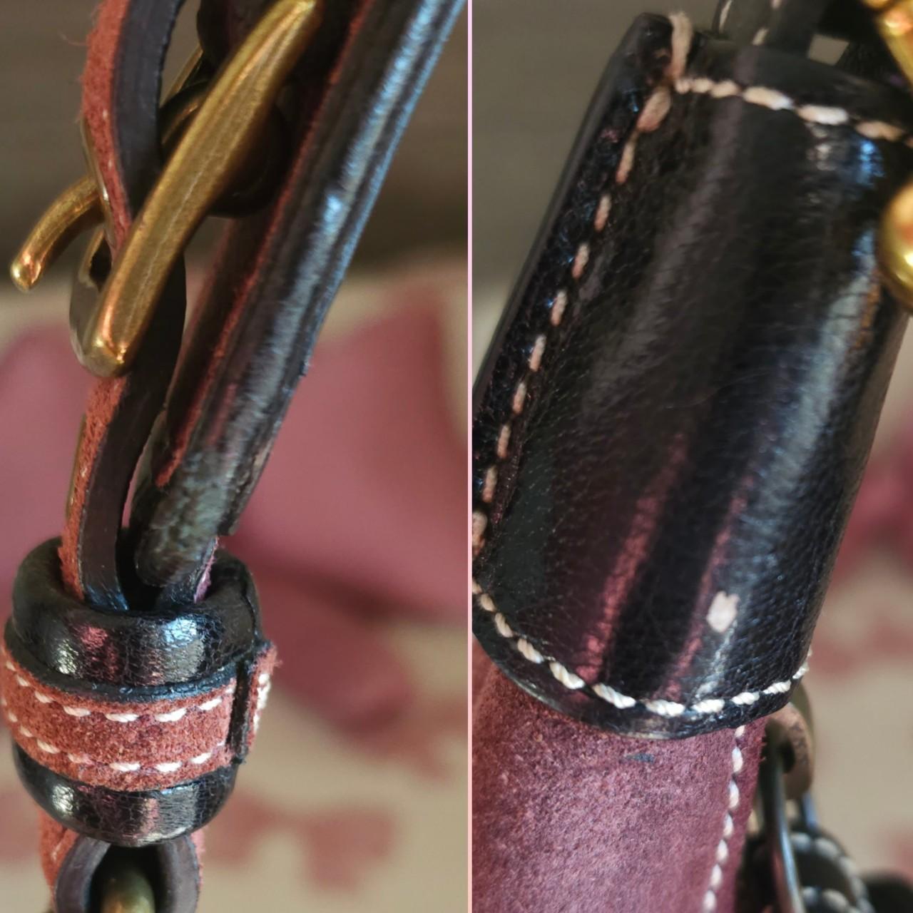 Y2K Vintage Coach Maroon Suede Small Shoulder Bag🖤🍫