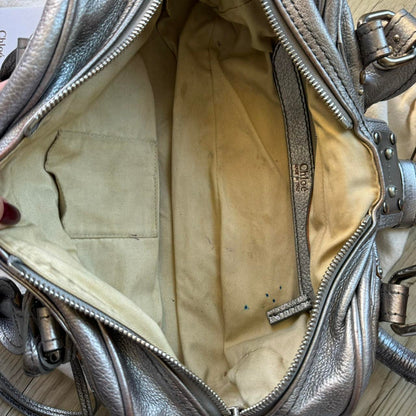 Authentic silver Chloe paddington bag🥬🎄