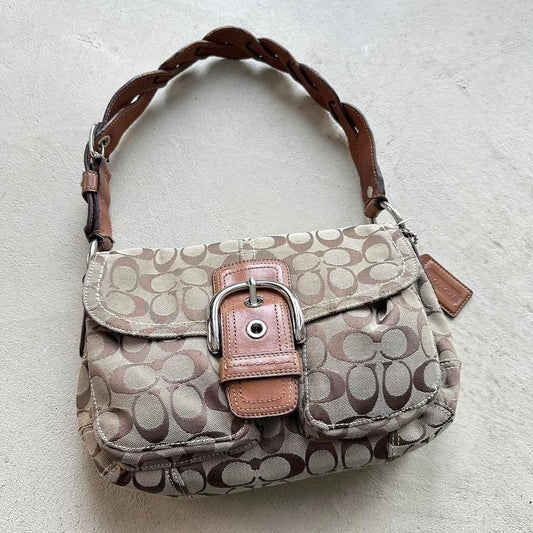 vintage y2k coach brown square soho shoulder bag 7