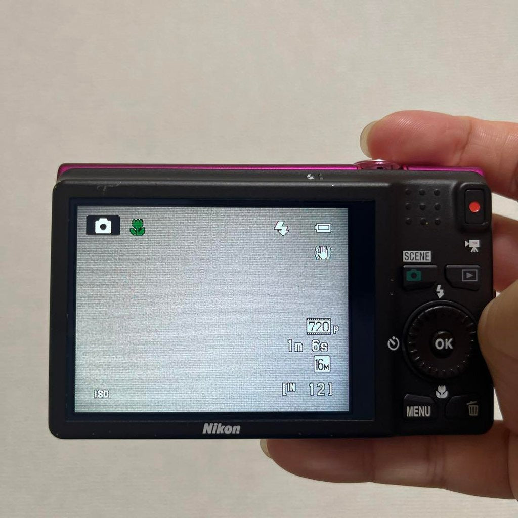 🍇 ₊˚💜 Nikon Coolpix S6200 Digital Camera (Pink) 🍥 🎀📷